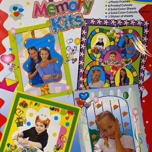 Scrap-booking, Elaboración de papel, adornos fotográficos - Kids Birthday Wishes Scrapbook Memory Kits - 2006 sin abrir - Recortes - Marcos