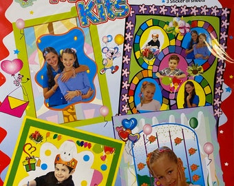 Scrapbooking, Papier basteln, Fotoverzierungen - KinderGeburtstagswünsche Scrapbook Memory Kits - 2006 ungeöffnet - Cutouts - Rahmen