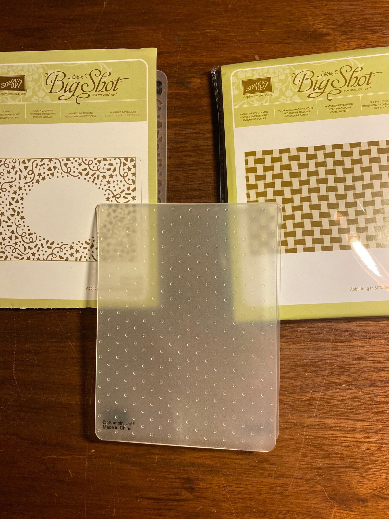 Stampin UP Choose a Textured Impressions Embossing Folder - 4.25" X 5.5 ...
