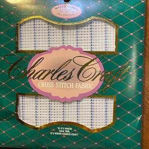 Tela para punto de cruz de desecho - Lienzo gráfico desprendible de 8,5 hilos - Charles Craft - 1 pieza (no completa) 30,5 x 45,7 cm