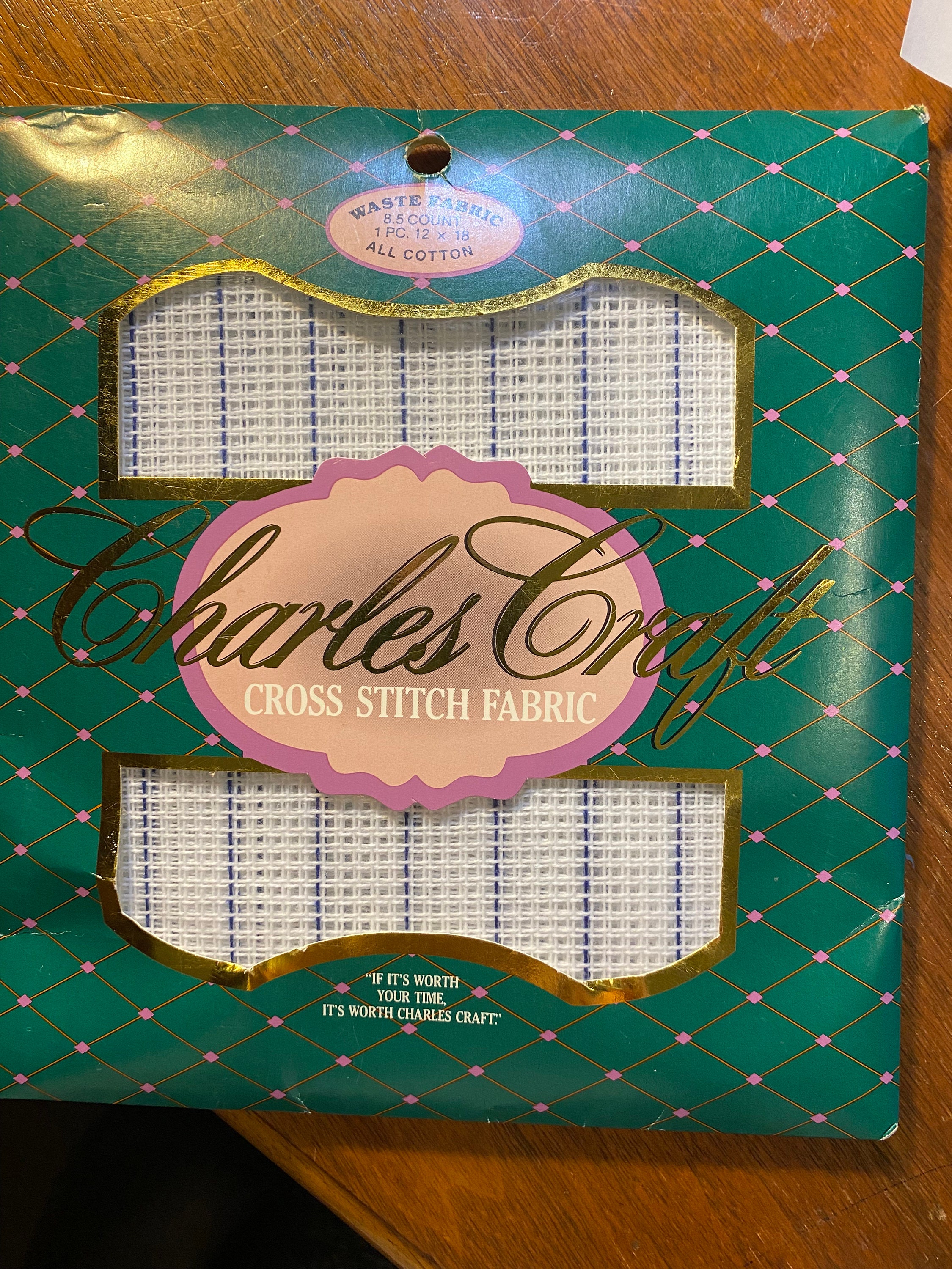 オリジナル　パッチ　e w n clth Waste Canvas Cross Stitch Fabric - Tear Away Graph Canvas 8.5