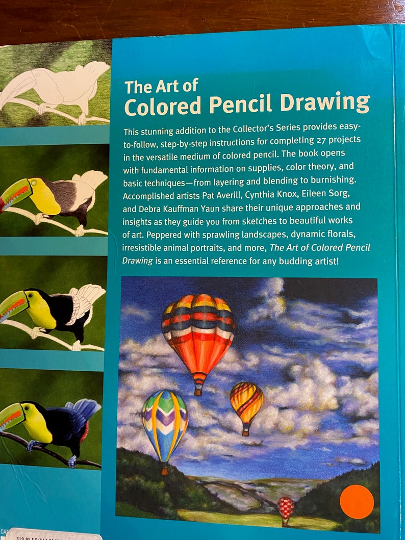 Art of Colored Pencil Drawing Step by Step Walter Foster Etsy