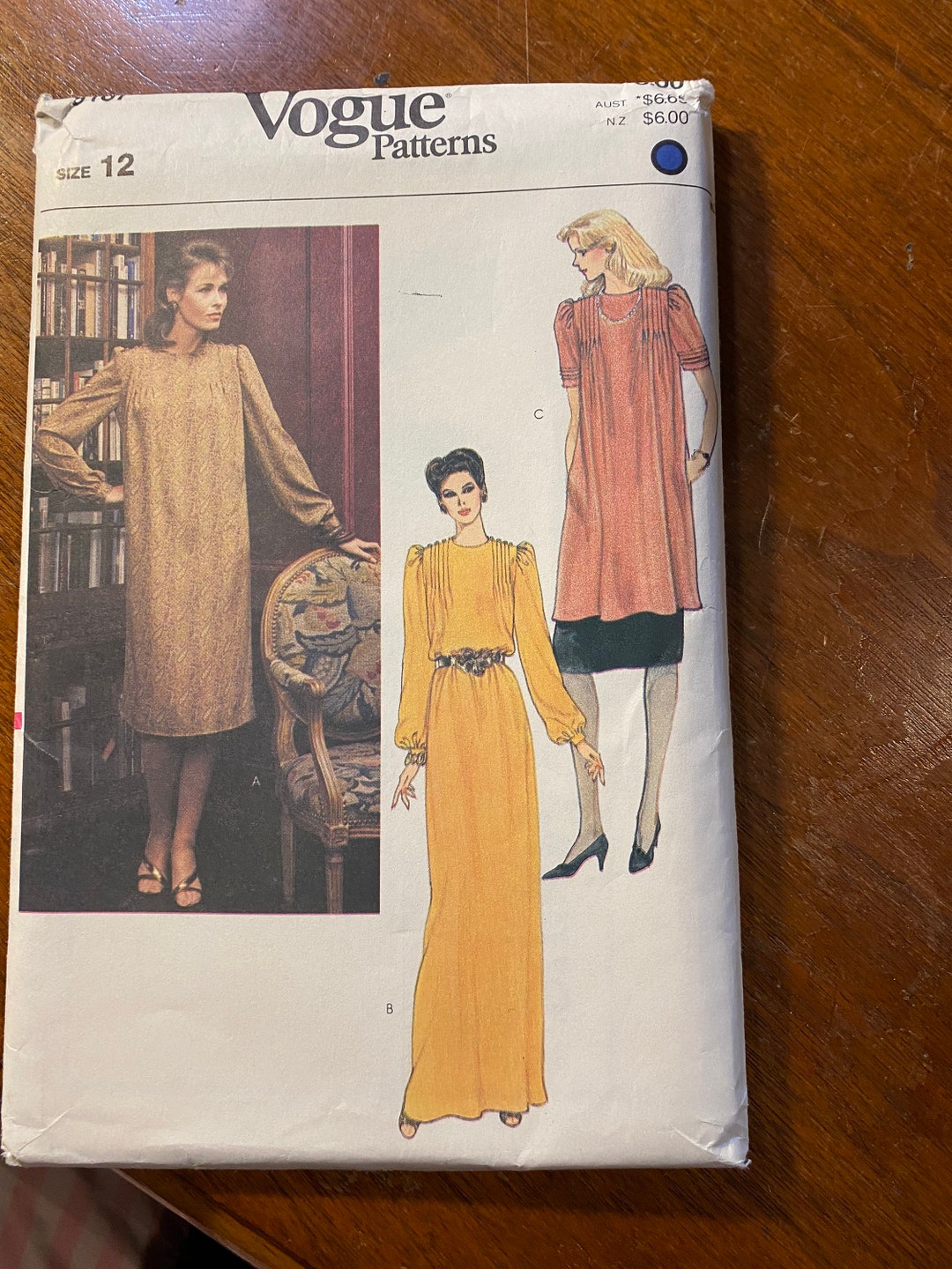 Misses Dress, Tunic Smock and Skirt Vogue 8167 Pattern (uncut) Size 12 ...