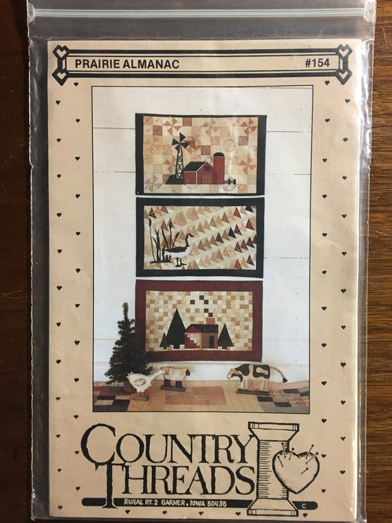 Prairie Almanac Farm Quilt Wallhanging Pattern Pieced / - Etsy Israel