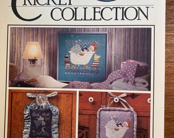 Colección Cricket Bed & Bath I No 185 - Gráfico de punto de cruz con hilos contados - diseños para decorar - Vicki Hastings - 1999