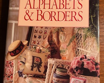 Charted Alphabets & Borders Designs Plain / Fancy for Needlepoint, Cross Stitch lettering - Better Homes / Gardens 1994