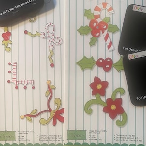 Set de matrices Pick Christmas Design Sizzix Sizzlits - Pour machine à rouleaux - Création de papier, impression, fabrication de cartes - Matrice noire 2,75 x 2,25 po