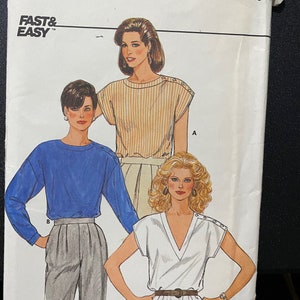 Misses / Women&#39;s Top Butterick 6639 Pattern  Size 14 - 16 - 18 - Pull Over Shirt / Blouse - Quick to make