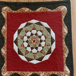 Columbia Star Quilt Pattern -  Quilt Block Pattern -  48&quot; x 52&quot; and 46&quot; Patchwork star instructions, wallhanging - quilting fundamentals