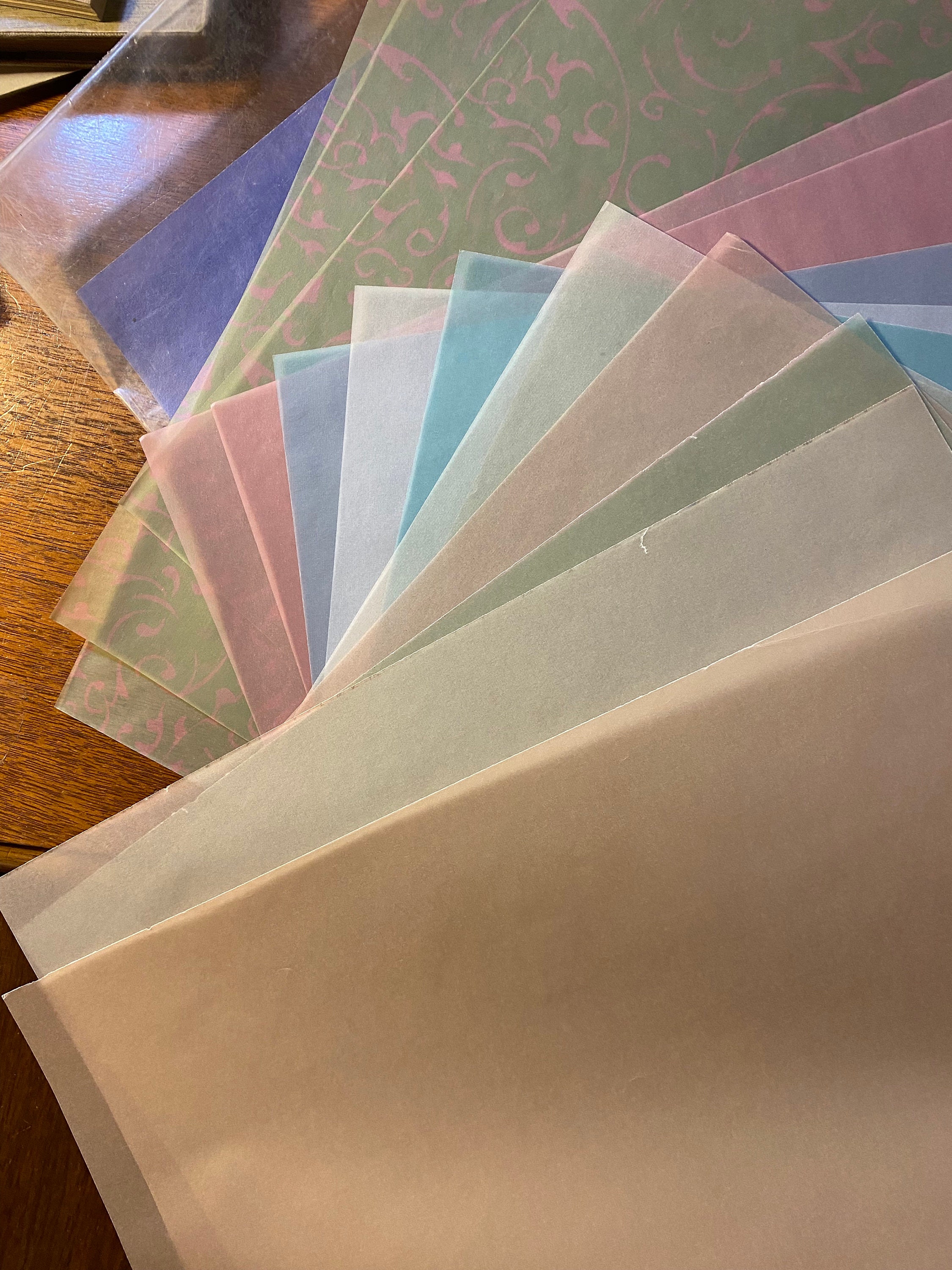 Vellum Transparent Custom Envelopes, Elegant Envelopes Tracing