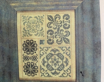 Gem Show #1 Medallion Sampler -  Courtney Collection  - Cross Stitch Embroidery Stitchery Kit