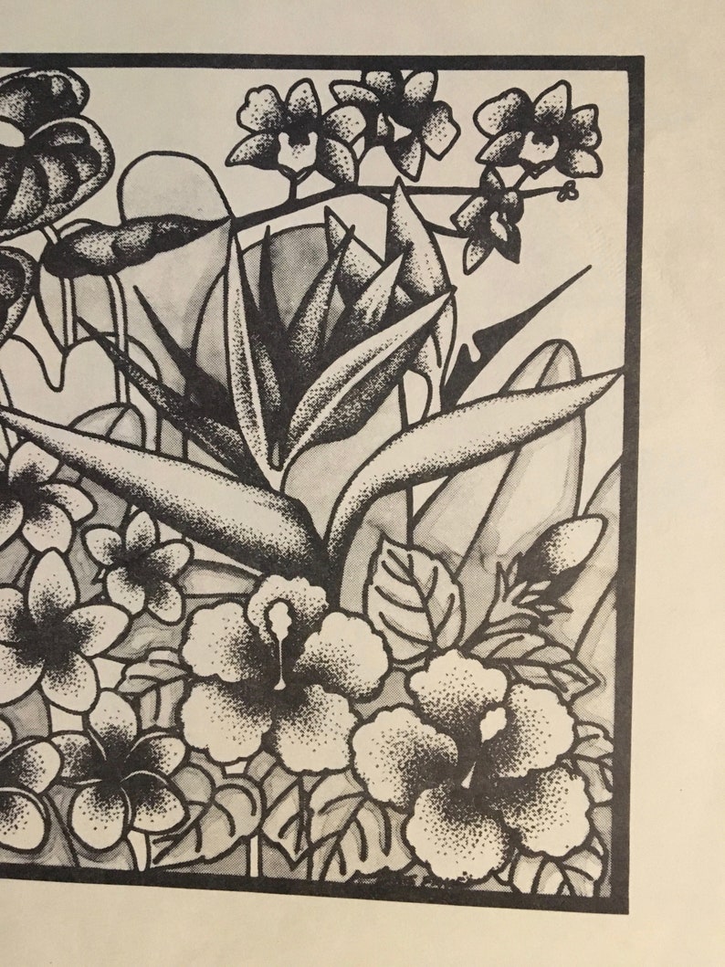 Hawaiian Floral in Counted Cross Stitch Embroidery Stitch / Etsy