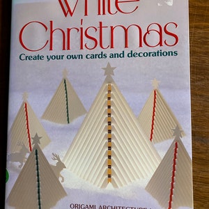 Witte Kerst Maak je eigen kaarten en decoraties - Origami Paper Crafting Wenskaarten - 1989 - M Chatani / K Nakazawa - Patronen