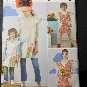 Wrap Full Cover Apron Simplicity R11756 Pattern. For Adult and Child uncut Size S to L - 2023