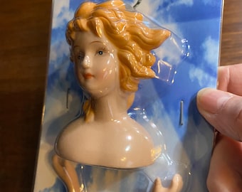 Porcelain Doll Head and hands  -  New  - Darice - Ready to Make an Angel - 3" -