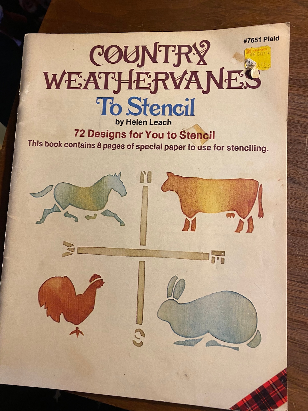 Country Weathervanes Stencil Book With 72 Designs Etsy