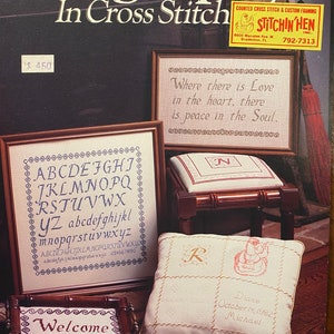 Charted Calligraphy Alphabets Designs / Stitches for Needlepoint, Cross Stitch -  Virginia Nance - 1982 Embellished Designs