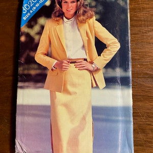 Straight Skirt / JACKET Misses See & Sew by Butterick,  Sewing Pattern 3020  - Women&#39;s / Ladies sizes - 8 - 10 - 12 (Uncut)