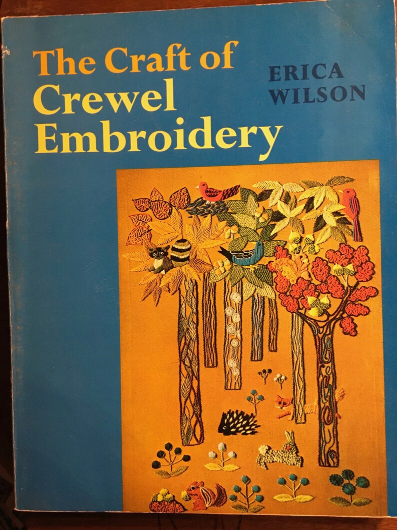 Crewel Embroidery Erica Wilson 1971 Stitches / Stitching Etsy
