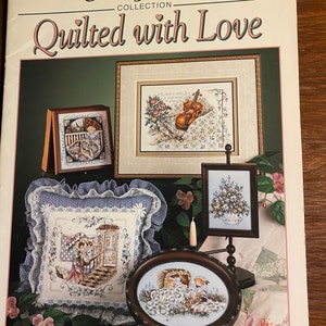 Touches of Spring - Landscapes - Stoney Creek Book 189  - Counted Thread Cross Stitch Charts -  1997 - Cottage / Gardens with Flowers