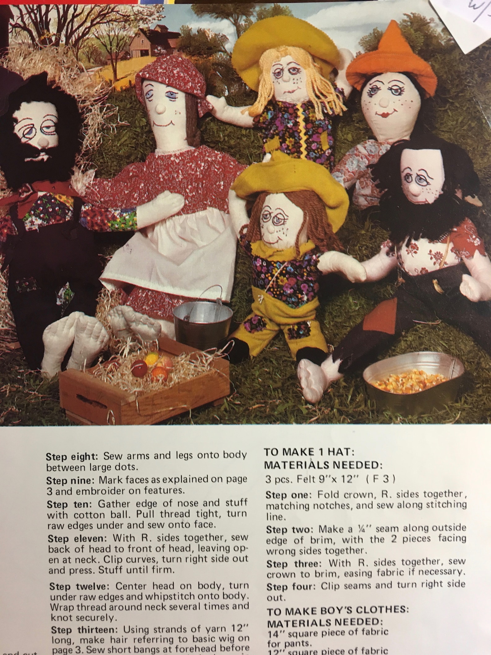 The Rag Doll Book Patterns and Instructions for 12 Soft Cloth Etsy