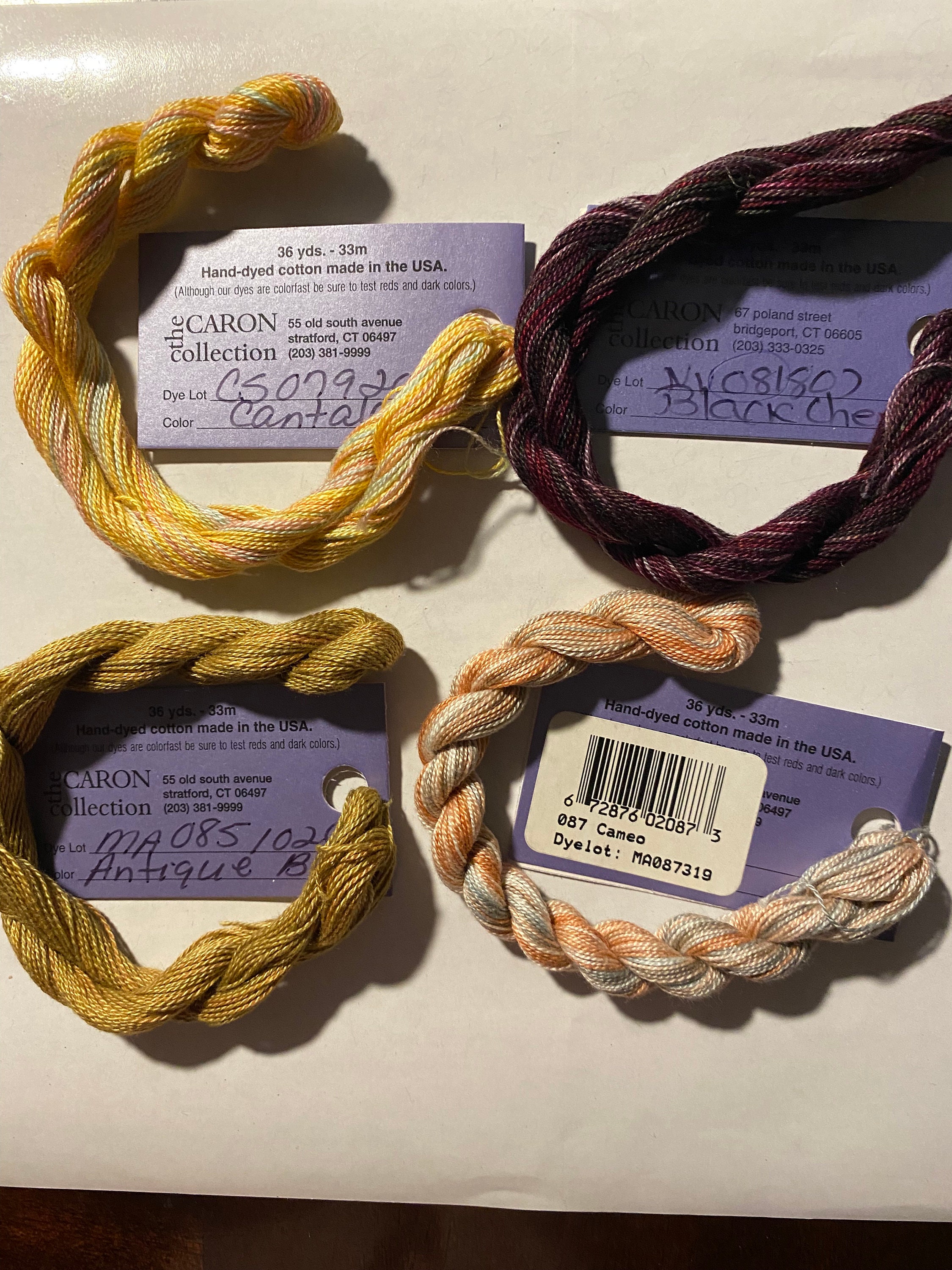 Tonal Thread Wildflowers Hand-dyed Cotton Specialty Embroidery Thread Floss ...