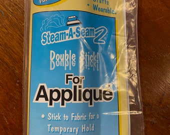 Steam A Seam 2 - Fusible Web - Double Stick - 12" x 1  Yard - Iron on for bonding fabric to fabric - quilting - appliqué - etc