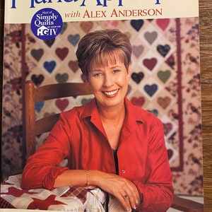 Quilten - Handapplique - Quiltpatroon - Alex Anderson - 2001 - 7 projecten - Bloemen / Harten - Gedeelte blokken