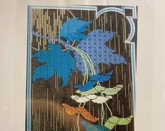 Blue Maple -  Stitches and Thread Guide for Canvas - Stitch In Time -  Needlepoint / Needlework Embroidery / Crewel - Brenda Hart