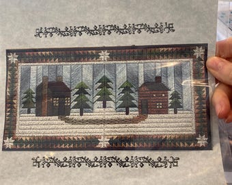 Two Cabins Needlepoint Art of Canvas Embroidery - Schema - Nancy's Needle - 2007 Tecniche / Modelli / Istruzioni