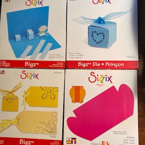 Etiquetas para Cartões - Escolha Sizzix - Para Máquina de Rolo Provo Craft - artesanato em papel, impressão / confecção de cartões - Matriz Preta Original / Bigz