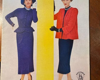 Spinnerin Hand knit Wardrobe 110  - Patterns Instructions -  knitting Classic Coats Dresses Suits Sweater - 1949