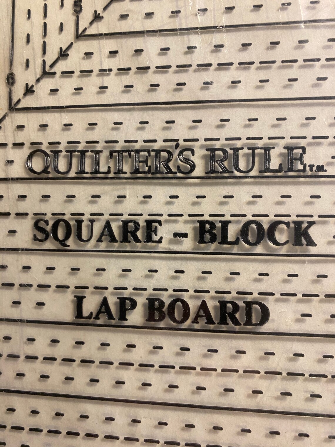 QUILTer's Rule Square Block Lap Board Plastic Template to Etsy