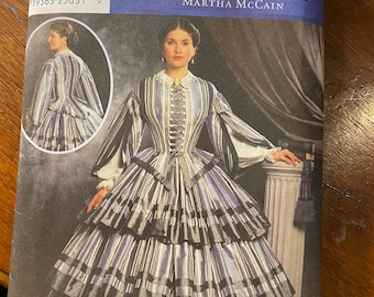 Dress Up On Stage Costumes Adult Simplicity 9761 Pattern Size 6 to 12 or 14 to 20  -  Historic / History Clothing - Martha McCain - 2001