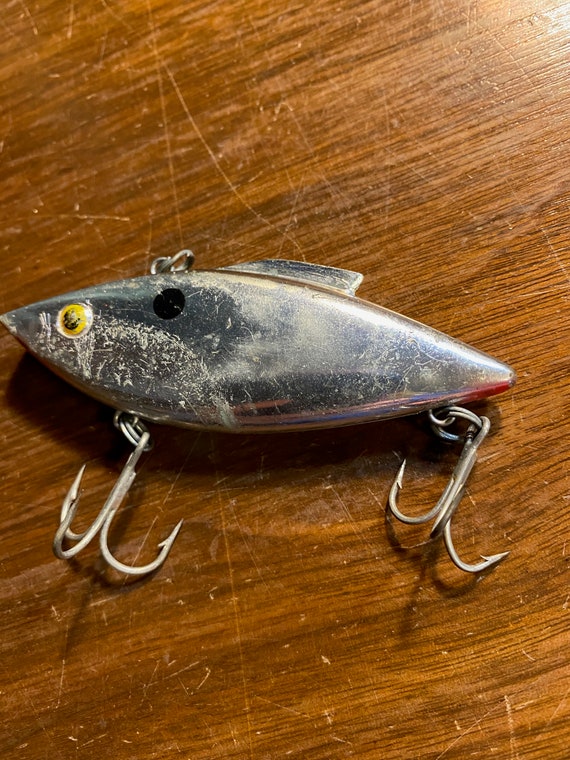 Vintage Fishing Lure Silver Chrome W/ Black Back - Minnow - Nice Condition  - Fishing Gear -might Be Rapal a Rattlin N Rap 3" - Etsy