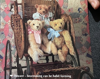 1903 Bear Jointed Pattern - Kathy Pace - Gooseberry Hill -  8958   Pattern (Uncut), 16" tall - sewn with Fake Fur -