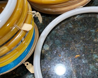 Round Macrame  Rings / Hangers -  Purse Handles - Dreamcatcher Rings - Plastic - Choose Size and Color 7&quot; to 8&quot; Diameter