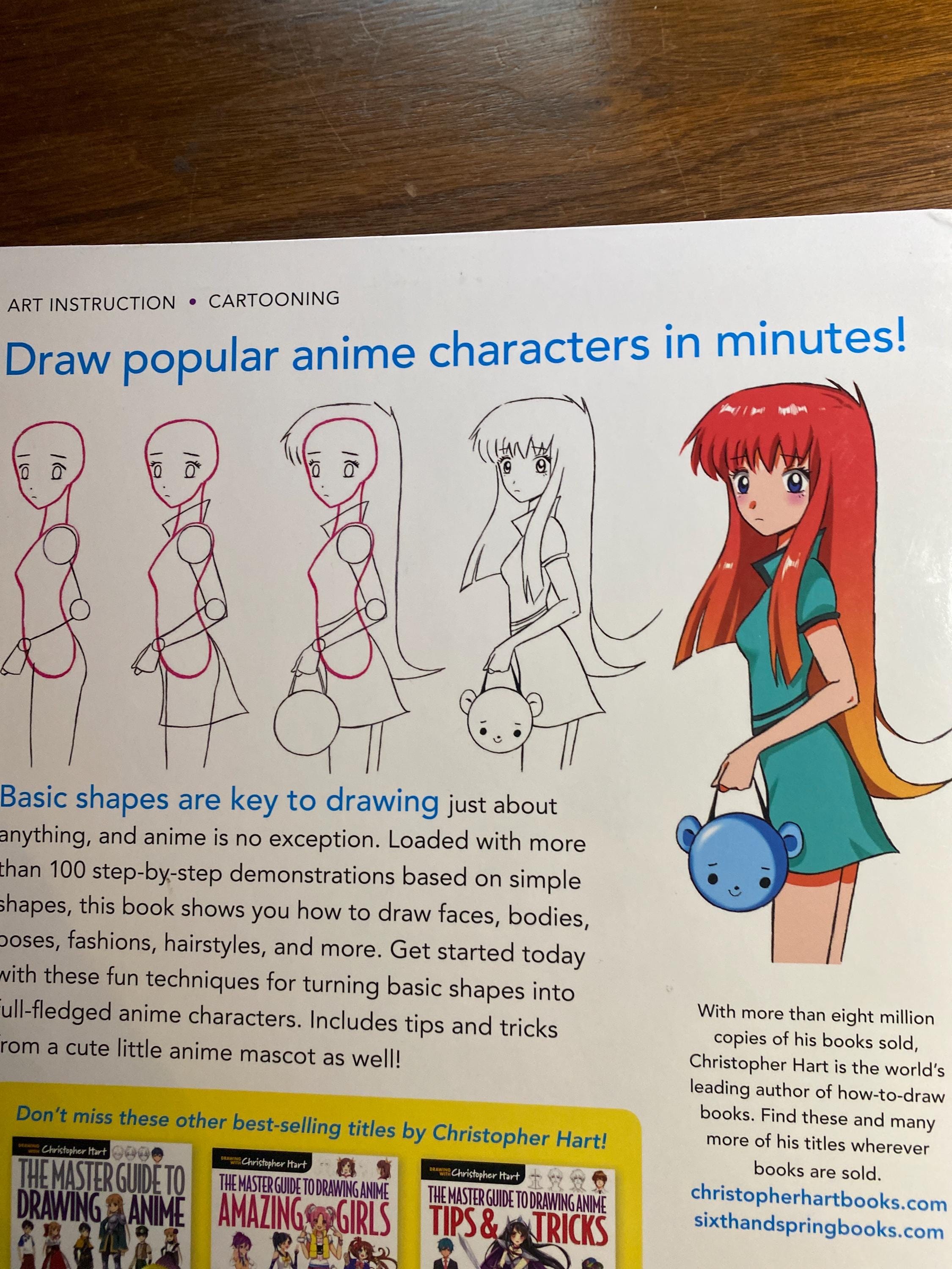 Basic Shape Anime Drawing Anime From Simple Shapes - Game Character - Cartoon ...
