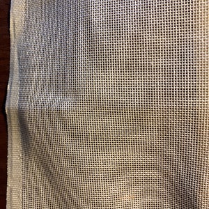 Cream Tapestry / Crewel / Needlepoint Counted Thread Cross Stitch Fabric / Canvas ,  1 pc 24&quot; x 43&quot;