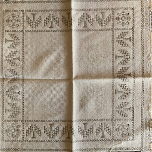 Basic Cloth With Border for Evenweave Needlework  - 14 Count - Color: Rustic Brown, Counted Thread Cross Stitch Fabric, Aida  1 pc 14&quot; x 14&quot;