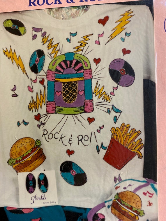Roll Juke Box Burger / Fries Iron on 