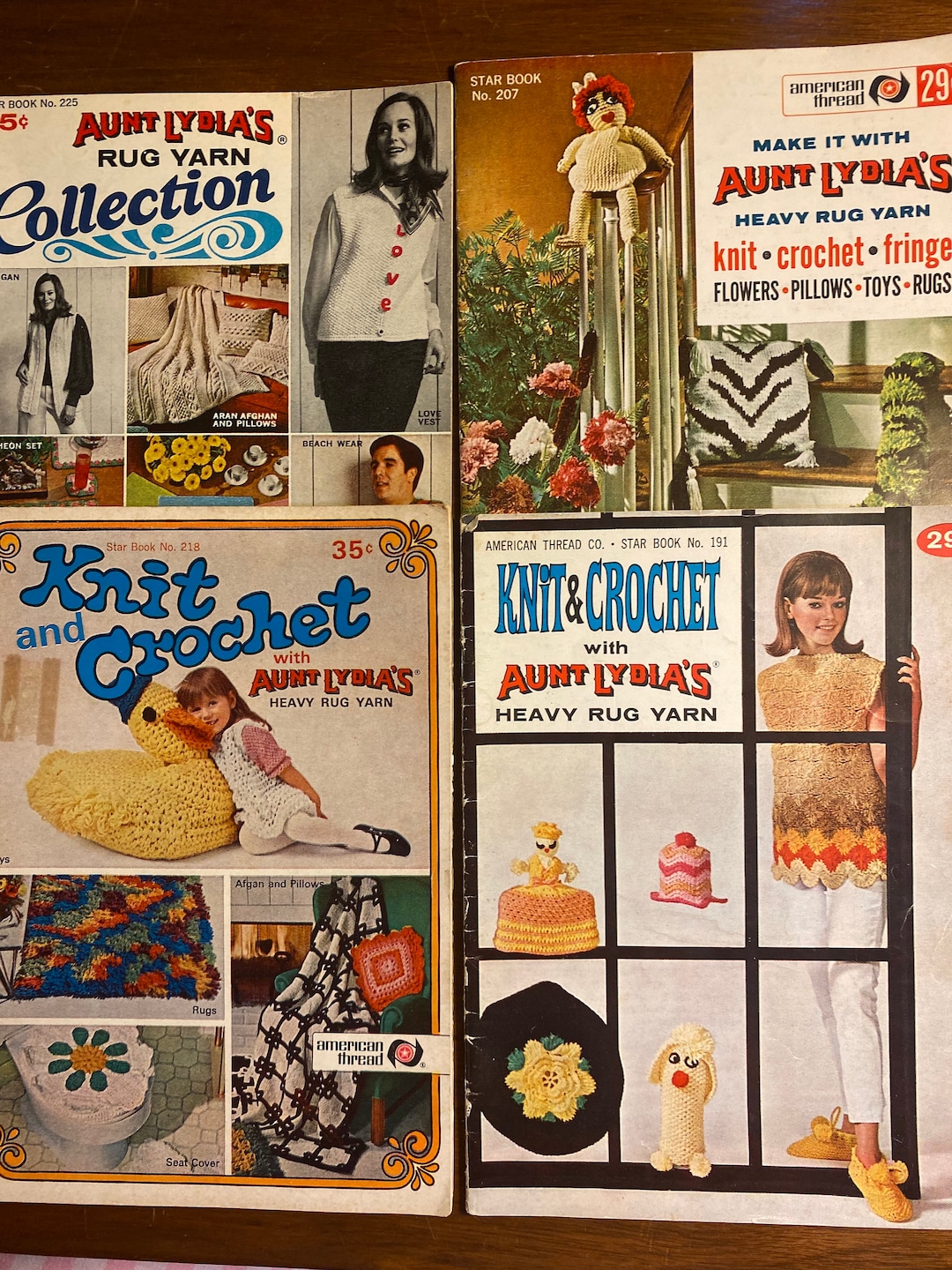 Aunt Lydia's Rug Yarn Project Booklet Choose Star Book No 191, 207