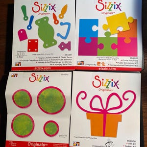 Dobradiças para presente de quebra-cabeça - Pick Sizzix - Para máquina de rolo Provo Craft - artesanato em papel, impressão / fabricação de cartões - Black Die Original / Bigz