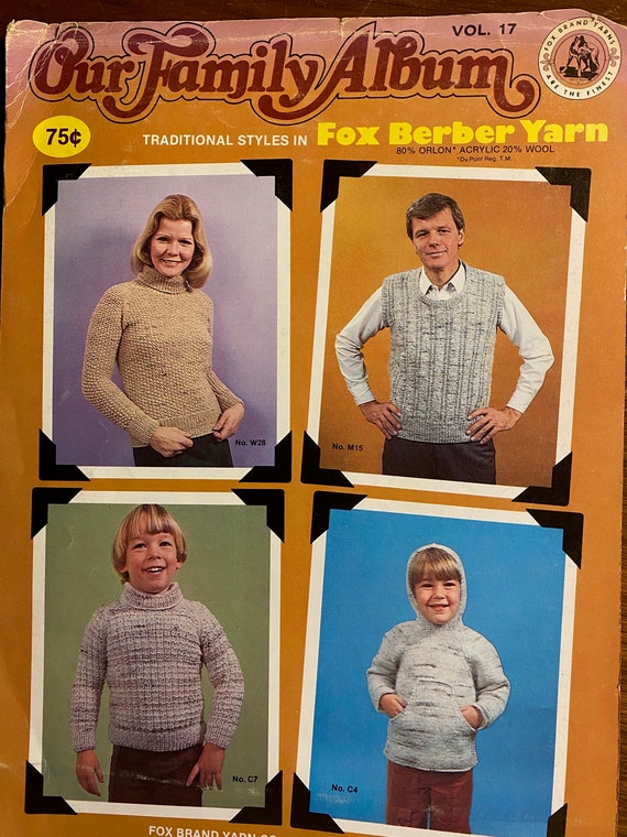Buy Hand Knits for Him and Her Adults and Children Sweaters Fox