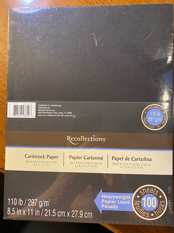Recollections 100 Sheets 8.5 x 11 Heavyweight Cardstock Paper - Each