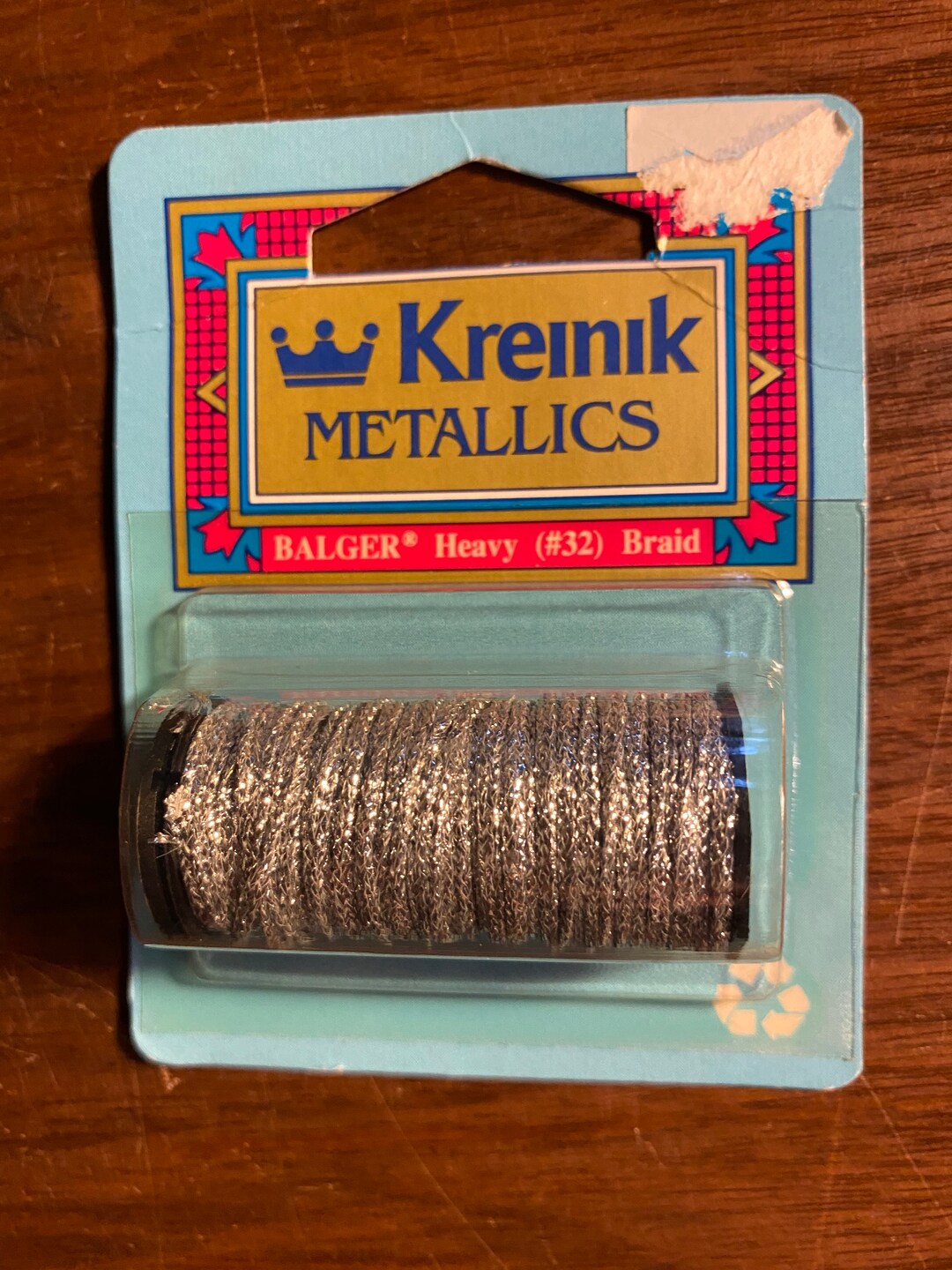 Silver High Lustre Kreinik 32 Braid Metallics Specialty Embroidery