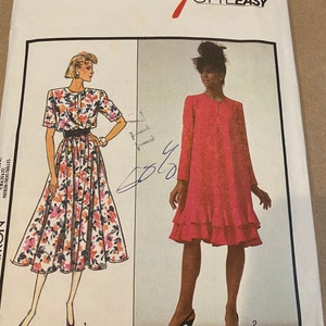 Fun Frock Dress  Misses Style Sewing Pattern 1269 - Women&#39;s / Ladies sizes -  14, 16, 18 (Uncut) - 1988