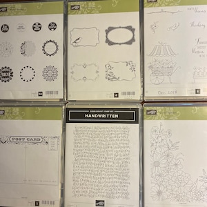 Blocs de tampons en caoutchouc Stampin UP - Choisissez le modèle - créations en papier, création d'impressions, fabrication de cartes, idéal pour les enfants -