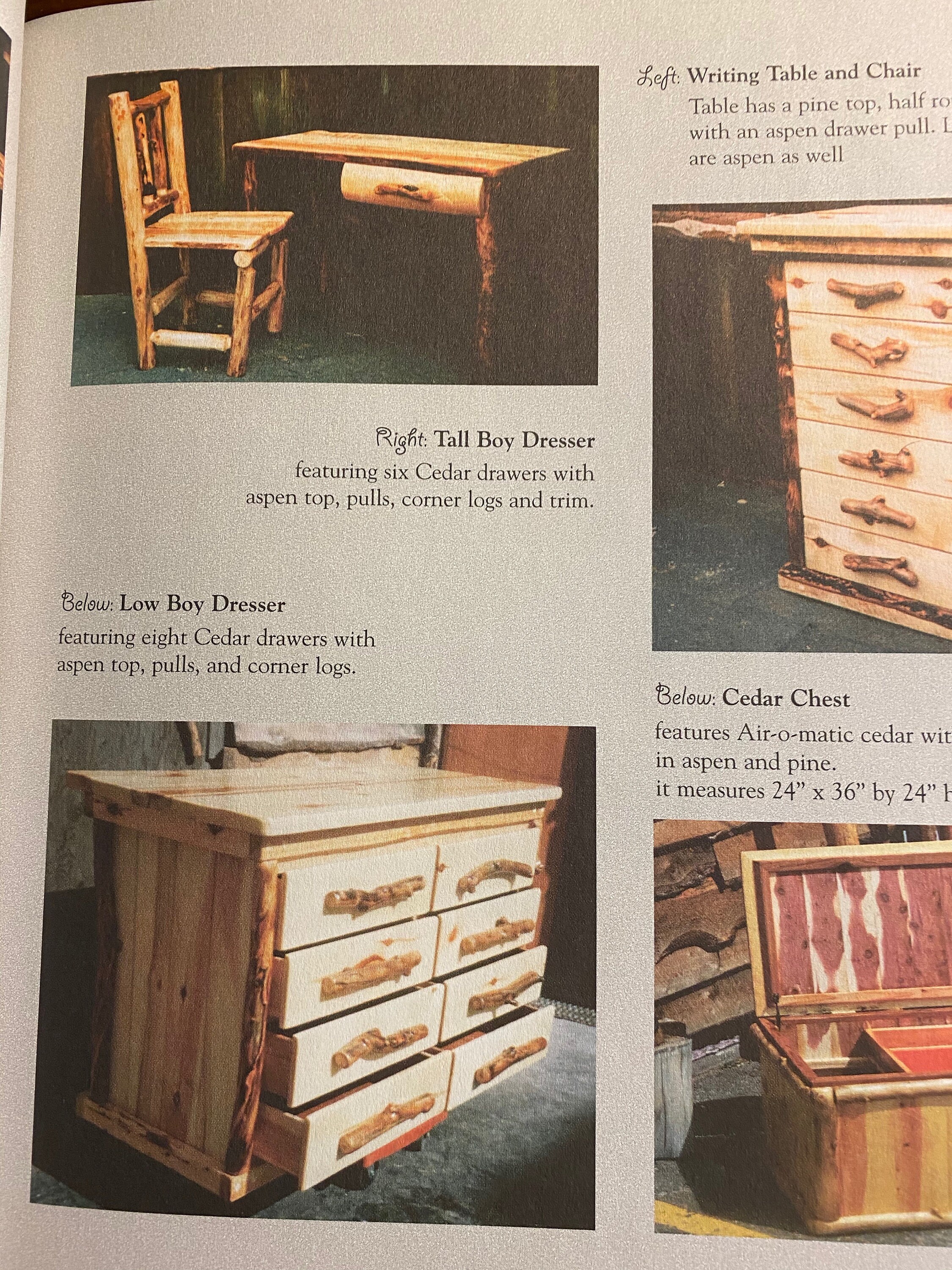 Build Your Own Log Furniture 10 Projects You Can Build L Etsy