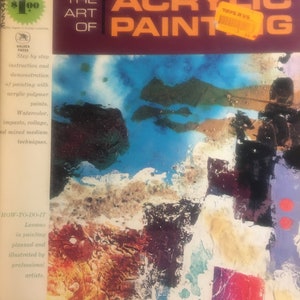 Acrylic Painting: The Art Of - Grumbacher Library 40010 Art Instruction Booklet 1969, Painting Technique, Guide color Paint  Lessons